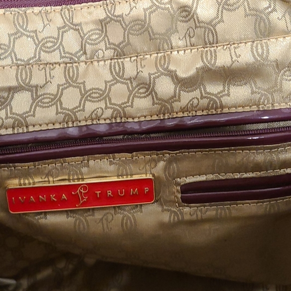 Plum and gold patten leather purse by Ivanka Trump - Picture 8 of 9